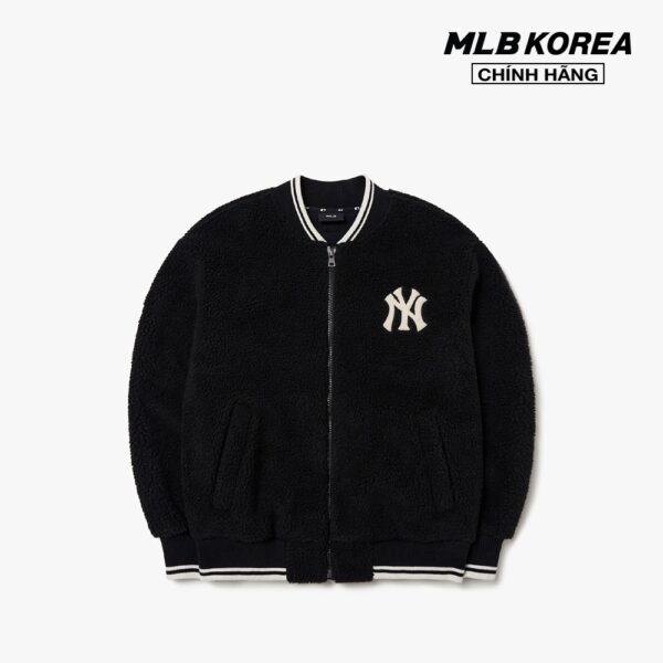 MLB - Áo khoác bomber trẻ trung Basic Baseball Dumble Fleece 3AJPF0116-50BKS - Hình ảnh 2