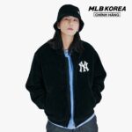 MLB – Áo khoác bomber trẻ trung Basic Baseball Dumble Fleece 3AJPF0116-50BKS