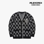 MLB – Áo khoác cardigan phom suông cổ V Monogram 3AKCM0121-50BKS