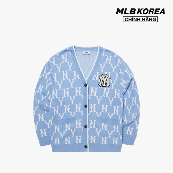 MLB - Áo khoác cardigan phom suông cổ V Monogram 3AKCM0121-50BLL