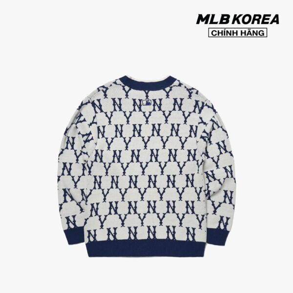 MLB - Áo khoác cardigan phom suông cổ V Monogram 3AKCM0121-50CRS - Hình ảnh 2