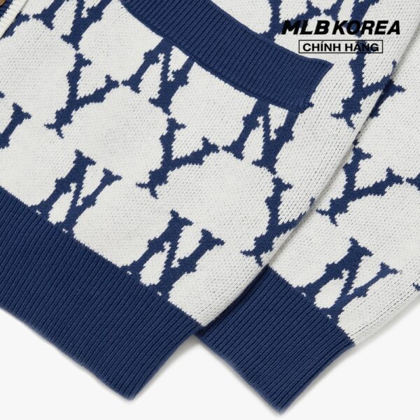 MLB - Áo khoác cardigan phom suông cổ V Monogram 3AKCM0121-50CRS - Hình ảnh 3