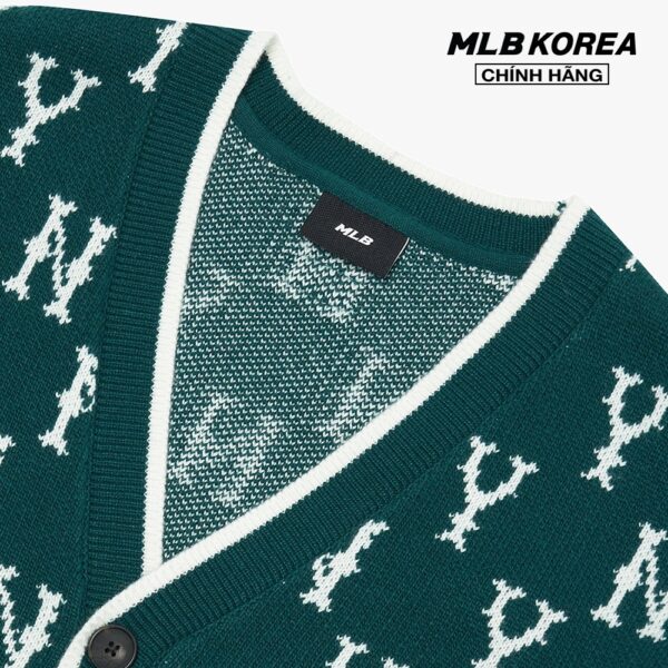 MLB - Áo khoác cardigan phom suông Classic Monogram Front Pattern 3AKCM0124-50GND - Hình ảnh 3