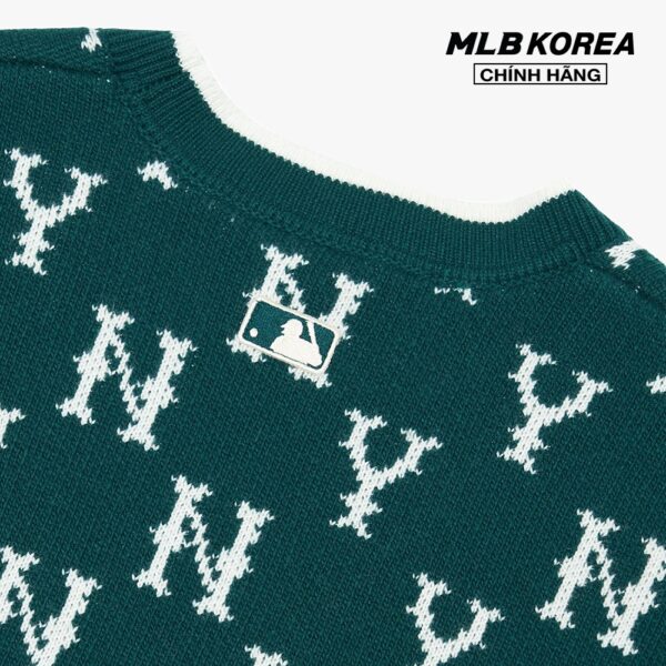 MLB - Áo khoác cardigan phom suông Classic Monogram Front Pattern 3AKCM0124-50GND - Hình ảnh 4