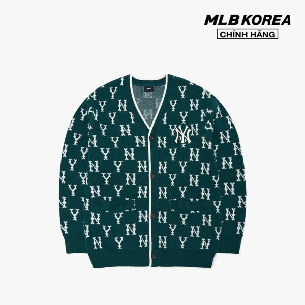 MLB - Áo khoác cardigan phom suông Classic Monogram Front Pattern 3AKCM0124-50GND