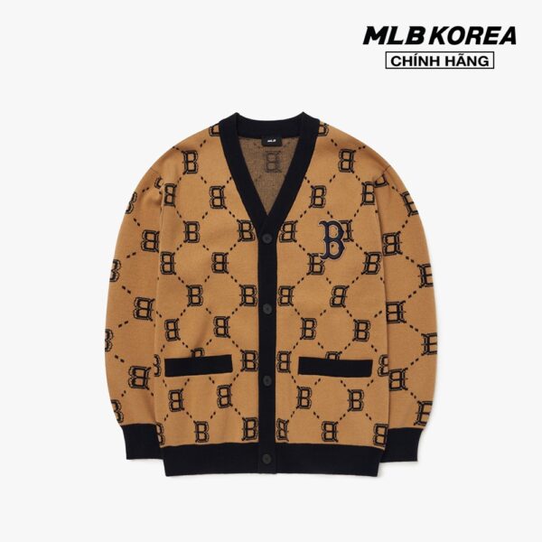 MLB - Áo khoác cardigan phom suông Dia Monogram All Over 3AKCM0224-43BGS