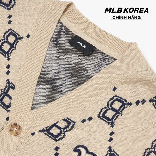 MLB - Áo khoác cardigan phom suông Diamond Monogram 3AKCM0221-43BGS - Hình ảnh 3