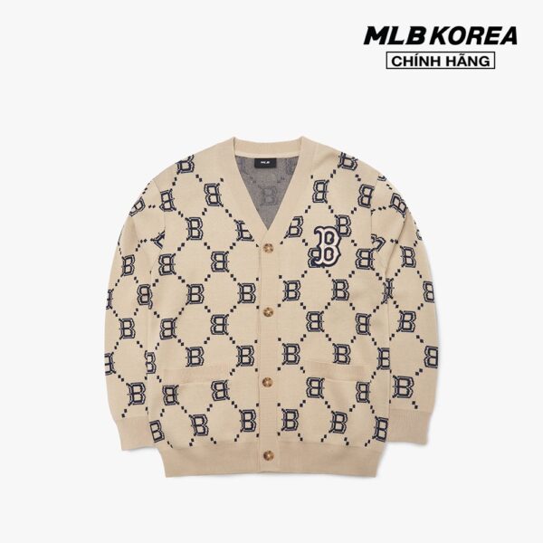 MLB - Áo khoác cardigan phom suông Diamond Monogram 3AKCM0221-43BGS