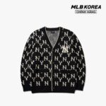 MLB – Áo khoác cardigan phom suông Monogram 3AKTM0114-50BKS