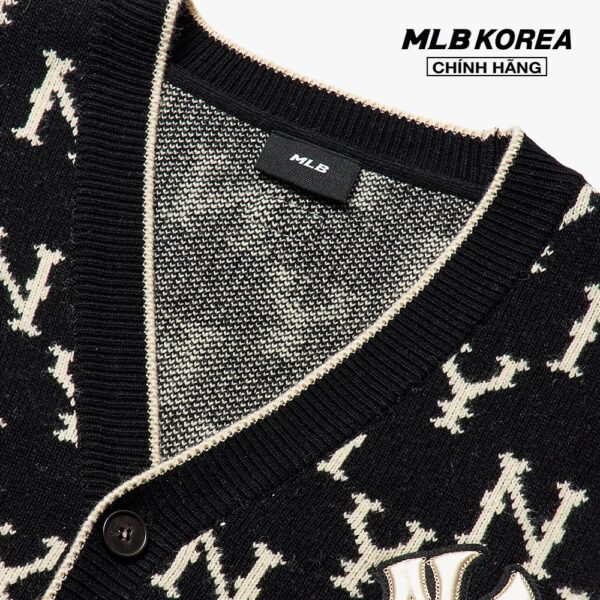 MLB - Áo khoác cardigan phom suông Monogram 3AKTM0114-50BKS - Hình ảnh 3