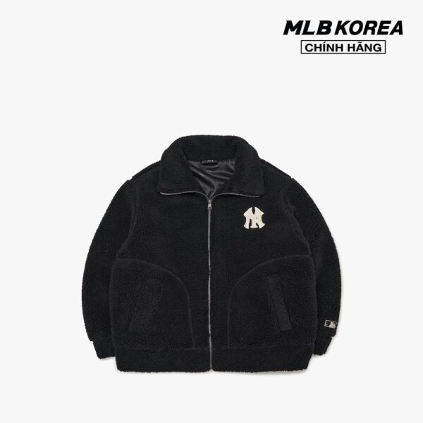MLB - Áo khoác lông cừu cổ bẻ tay dài thời trang 3AJPF0216-50BKS