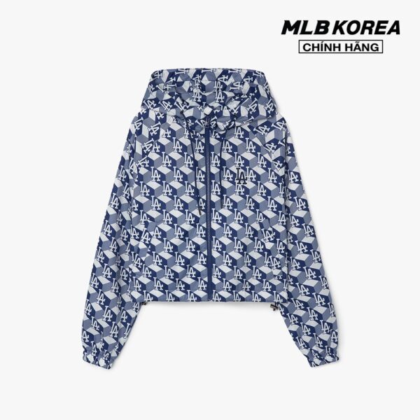 MLB - Áo khoác nữ phối mũ Cube MONOGRAM Allover Woven 3FWJM0431-07NYL - Hình ảnh 2