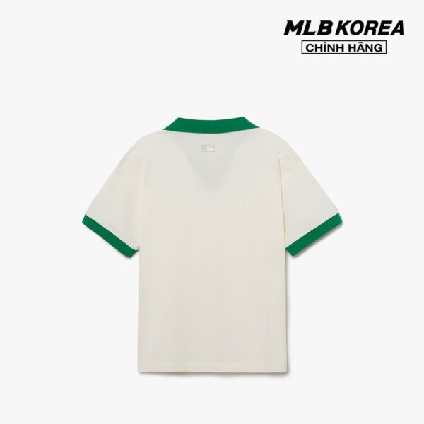 MLB - Áo polo nữ tay ngắn Open Collar Comfortable Fit 3FPQB0233-50CRS - Hình ảnh 2