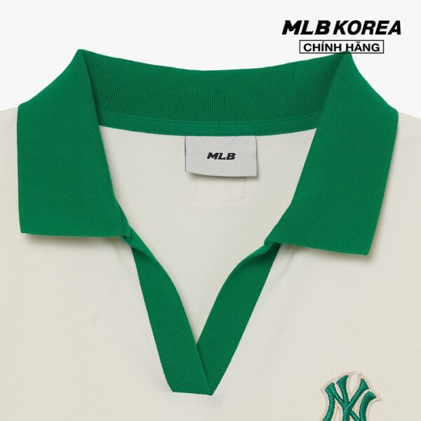 MLB - Áo polo nữ tay ngắn Open Collar Comfortable Fit 3FPQB0233-50CRS - Hình ảnh 3