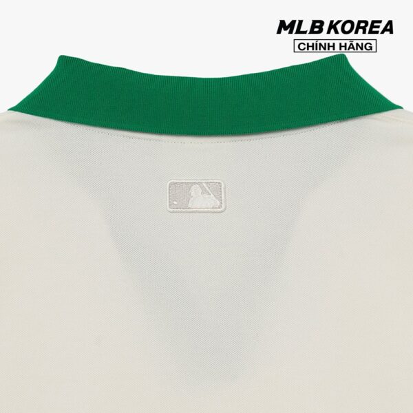 MLB - Áo polo nữ tay ngắn Open Collar Comfortable Fit 3FPQB0233-50CRS - Hình ảnh 4