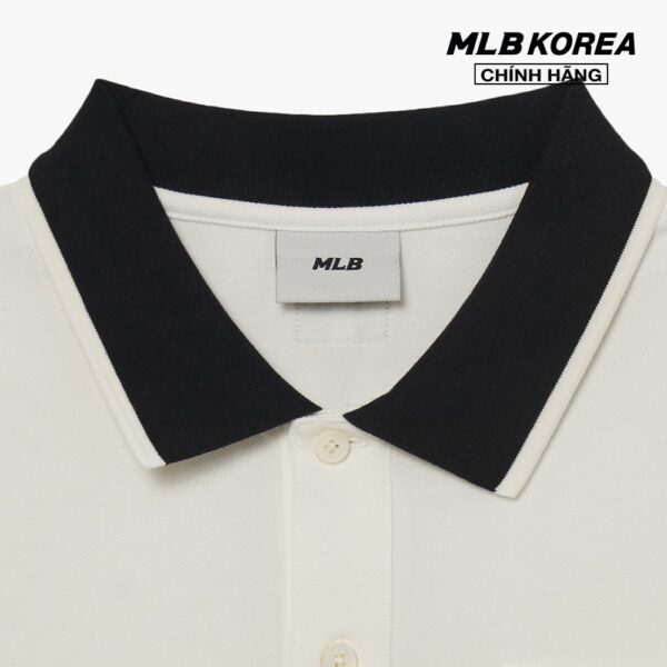 MLB - Áo polo nam tay ngắn Basic Comfortable Fit Collar 3LPQB0133-43IVS - Hình ảnh 3