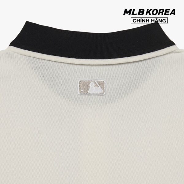 MLB - Áo polo nam tay ngắn Basic Comfortable Fit Collar 3LPQB0133-43IVS - Hình ảnh 4