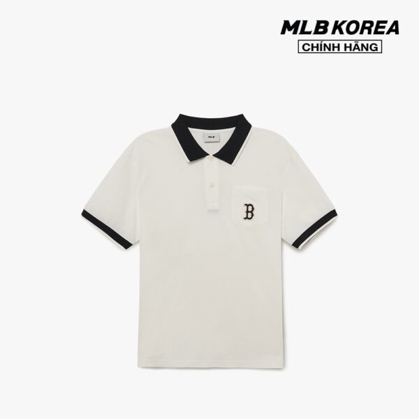 MLB - Áo polo nam tay ngắn Basic Comfortable Fit Collar 3LPQB0133-43IVS