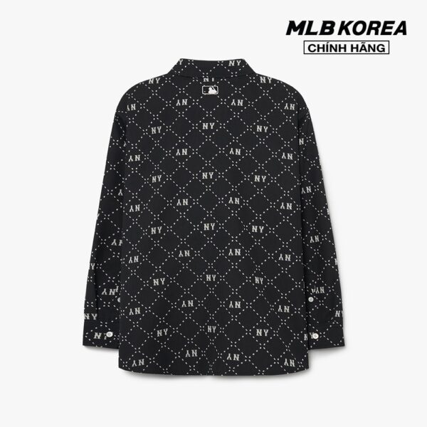 MLB - Áo sơ mi unisex tay dài Dia Monogram Jacquard 3AWSM0231-50BKS - Hình ảnh 2