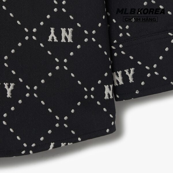 MLB - Áo sơ mi unisex tay dài Dia Monogram Jacquard 3AWSM0231-50BKS - Hình ảnh 3