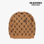 MLB – Áo sweater phom suông tay dài Dia Monogram Overfit 3AKPM0226-43BGS