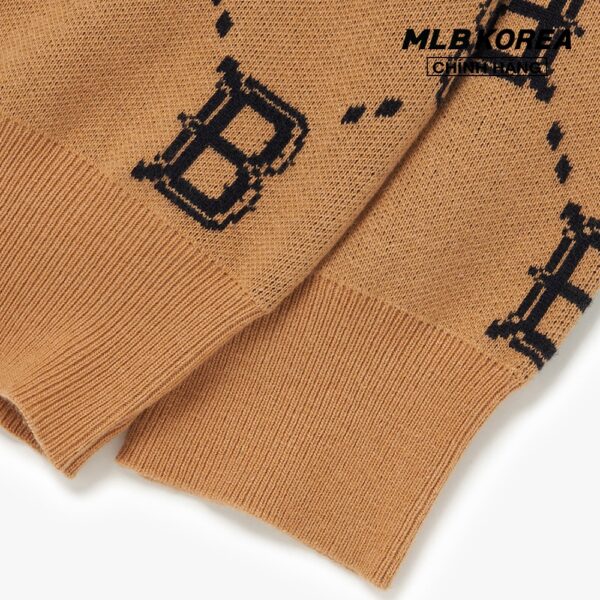 MLB - Áo sweater phom suông tay dài Dia Monogram Overfit 3AKPM0226-43BGS - Hình ảnh 3