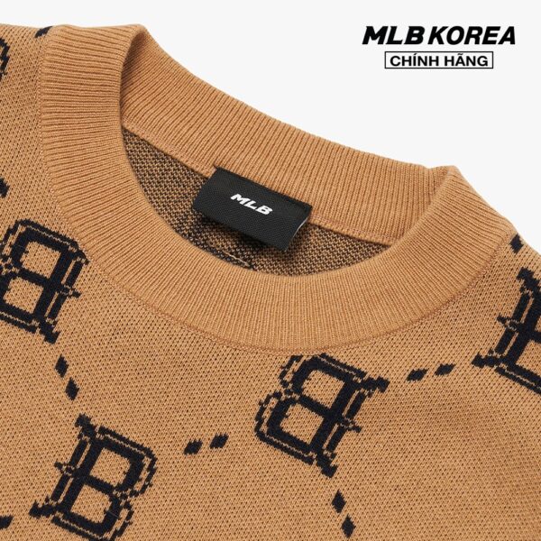 MLB - Áo sweater phom suông tay dài Dia Monogram Overfit 3AKPM0226-43BGS - Hình ảnh 4