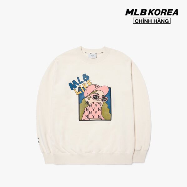 MLB - Áo sweatshirt cổ tròn tay dài phom suông trẻ trung 3AMTL0224-50CRS