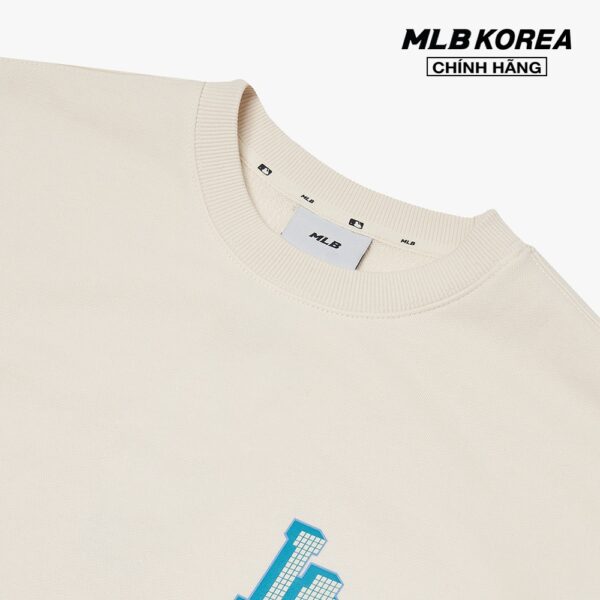 MLB - Áo sweatshirt phom suông Pixel Bag Big Logo 3AMTX0114-07CRS - Hình ảnh 3