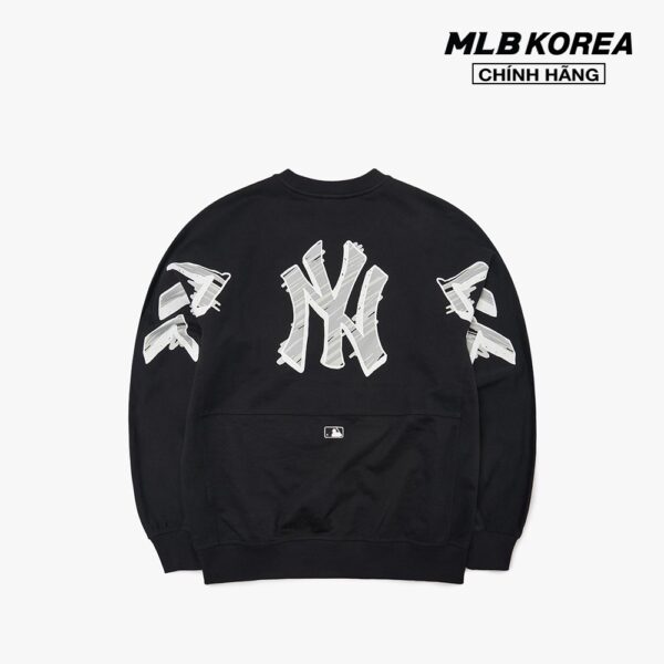 MLB - Áo sweatshirt phom suông tay dài Thin Ball Mega Logo 3AMTS0121-50BKS - Hình ảnh 2