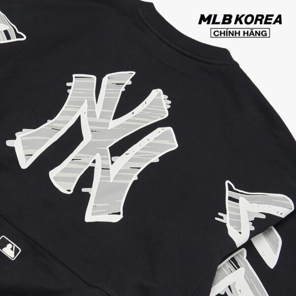 MLB - Áo sweatshirt phom suông tay dài Thin Ball Mega Logo 3AMTS0121-50BKS - Hình ảnh 6