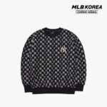 MLB – Áo sweatshirt tay dài cổ tròn Monogram Allover Overfit 3AMTM0221-50BKS