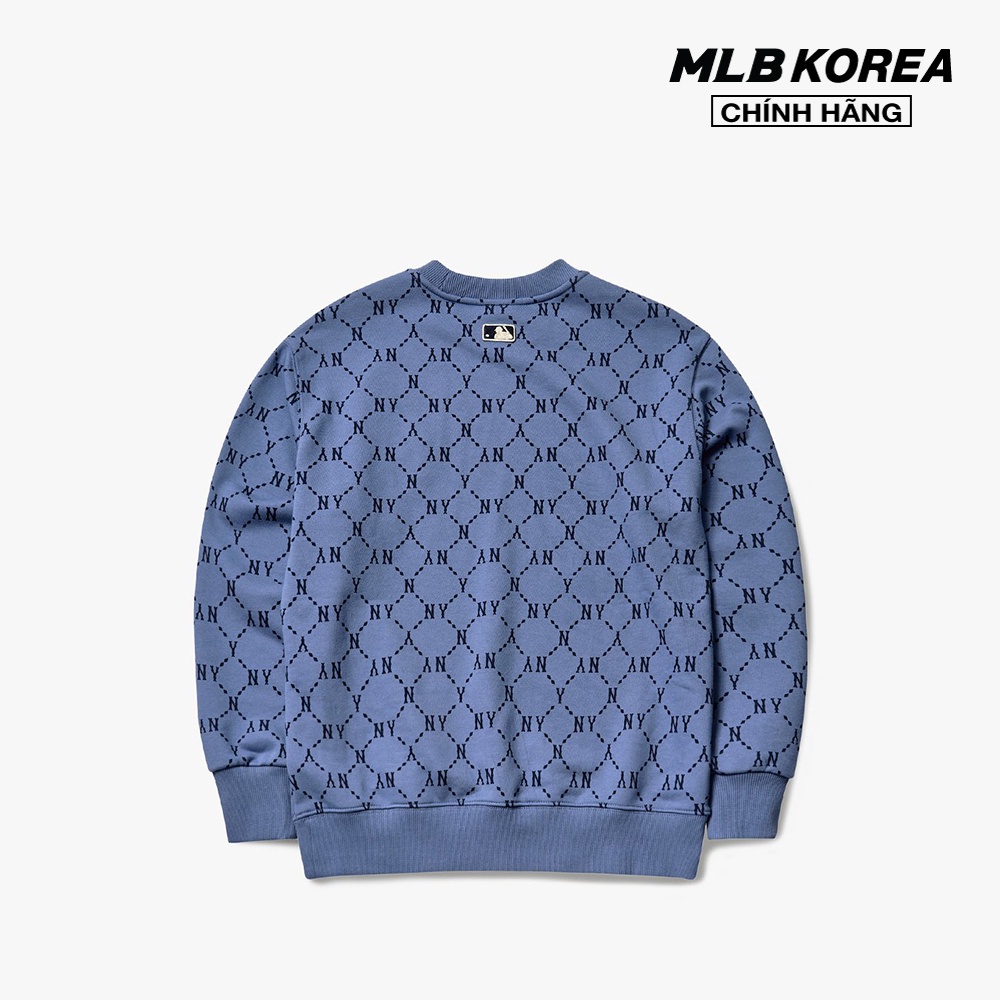 MLB – Áo sweatshirt tay dài cổ tròn Monogram Diamond All Overfit 3AMTM0314-50BLD