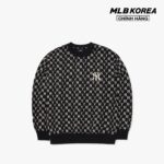 MLB – Áo sweatshirt tay dài phom suông Classic Monogram Allover Overfit 3AMTM0224-50BKS