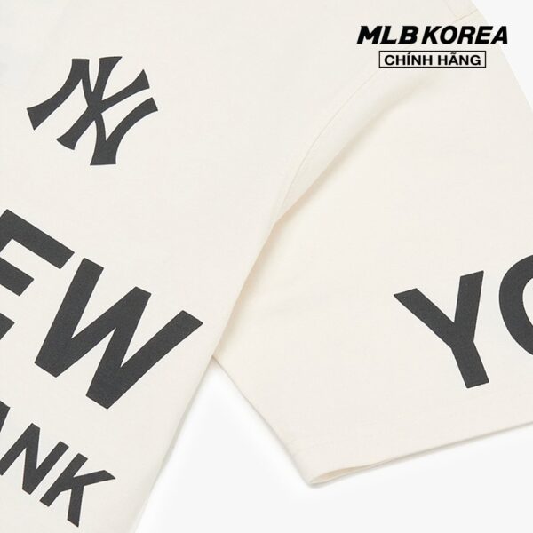 MLB - Áo thun unisex cổ tròn ngắn tay Basic Canvas 3ATS07023-50CRS - Hình ảnh 3