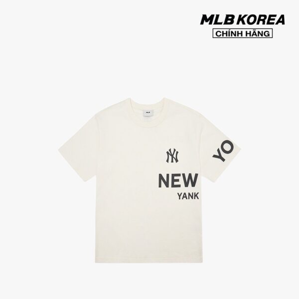 MLB - Áo thun unisex cổ tròn ngắn tay Basic Canvas 3ATS07023-50CRS