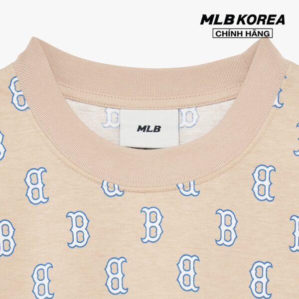 MLB - Áo thun unisex cổ tròn tay ngắn Classic Monogram Front Pattern 3ATSM1133-43SAL - Hình ảnh 3