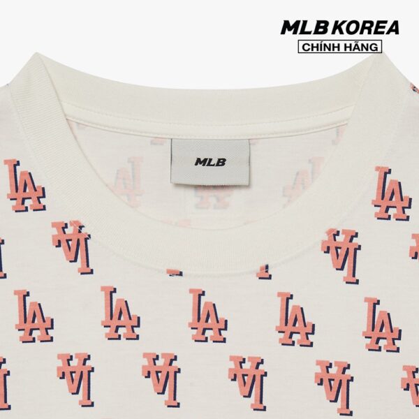 MLB - Áo thun unisex cổ tròn tay ngắn Classic Monogram Front Pattern 3ATSM1133-07CRS - Hình ảnh 3