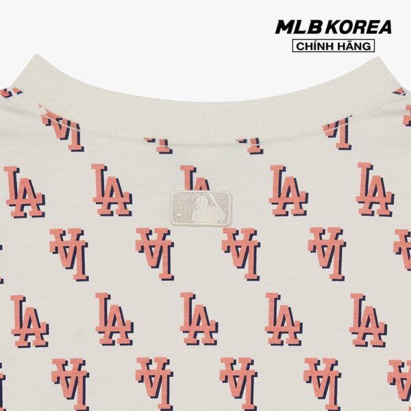 MLB - Áo thun unisex cổ tròn tay ngắn Classic Monogram Front Pattern 3ATSM1133-07CRS - Hình ảnh 4