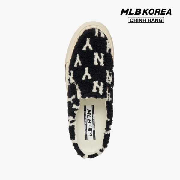 MLB - Giày mule vải lông phối logo bóng chày thời trang 3AMUUWN26-50BKS - Ảnh 4
