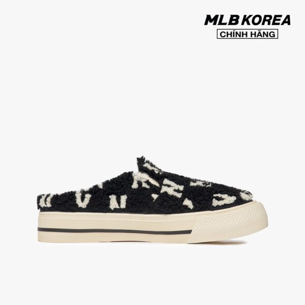 MLB - Giày mule vải lông phối logo bóng chày thời trang 3AMUUWN26-50BKS - Ảnh 5