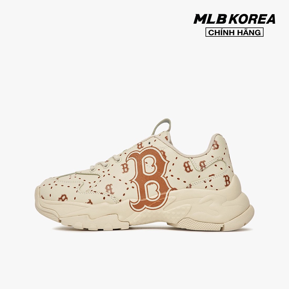 MLB – Giày sneakers unisex cổ thấp Big Ball Chunky Saffiano Diamond Monogram 3ASHMS13N-43BGS