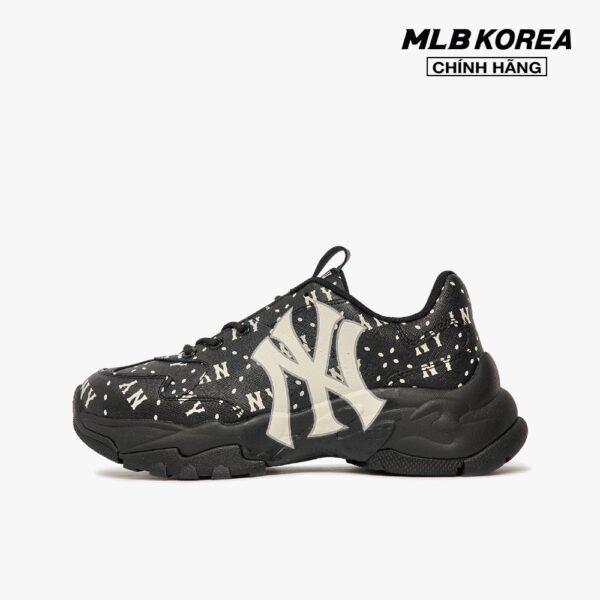 MLB - Giày sneakers unisex cổ thấp Big Ball Chunky Saffiano Diamond Monogram 3ASHMS13N-50BKS