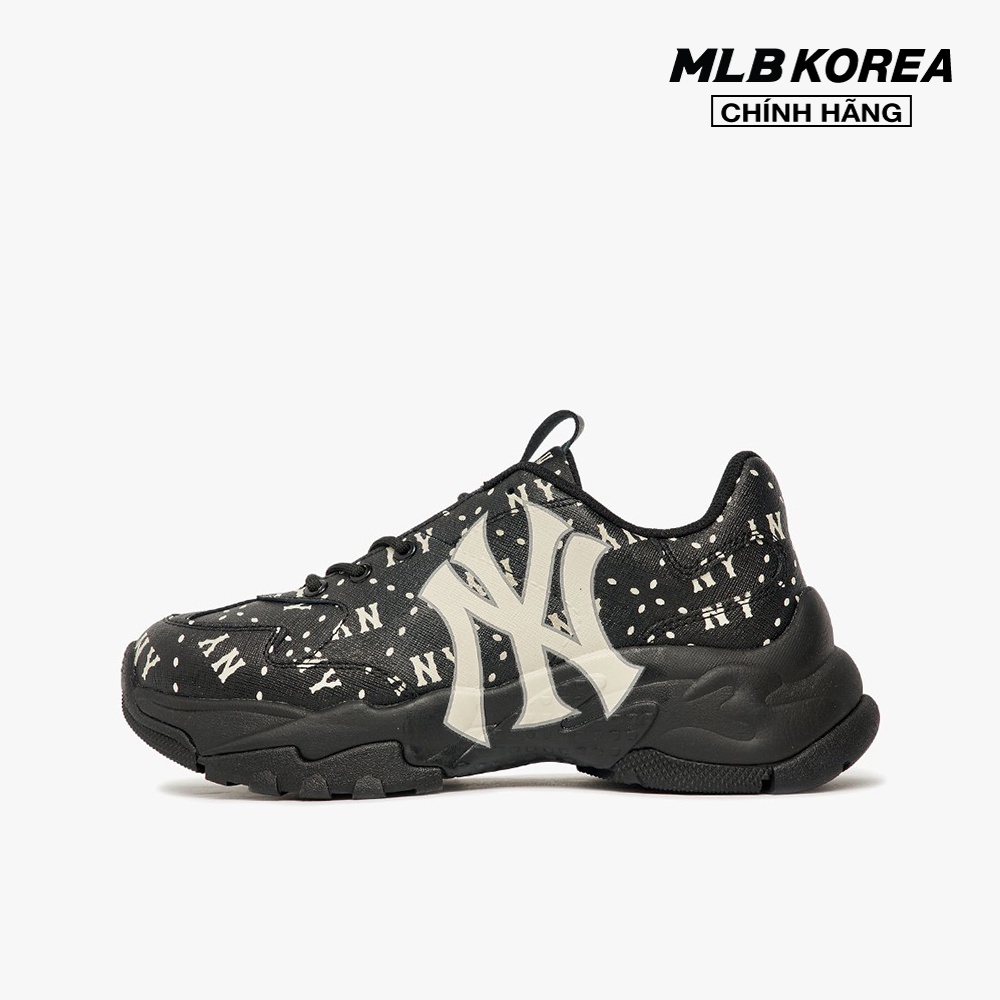 MLB – Giày sneakers unisex cổ thấp Big Ball Chunky Saffiano Diamond Monogram 3ASHMS13N-50BKS