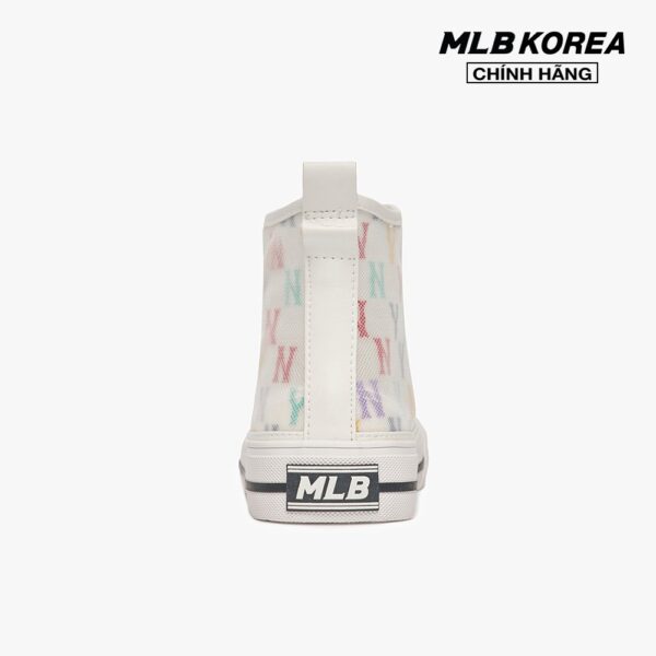 MLB - Giày thể thao cổ cao Playball High Monogram Mesh 3ACVCMM2N-50IVS White - Hình ảnh 3