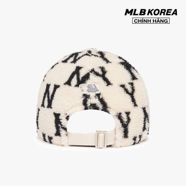 MLB - Nón bóng chày unisex Classic Monogram Fleece Unstructured 3ACPMF126-50CRS - Hình ảnh 4