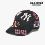 MLB – Nón bóng chày unisex Multi Logo Unstructured 3ACP7302N-00BKS