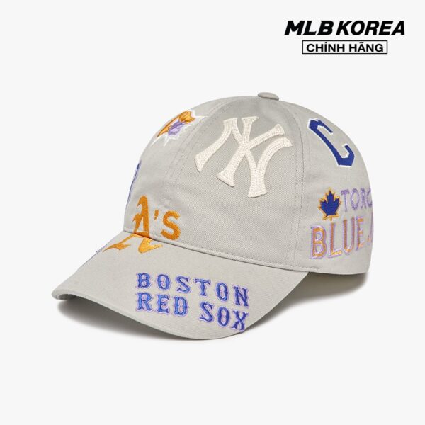 MLB - Nón bóng chày unisex Multi Logo Unstructured 3ACP7302N-00GRL