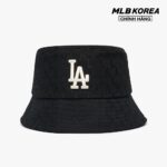 MLB – Nón bucket thời trang Monogram Classic Jacquard 3AHTH301N-07BKS