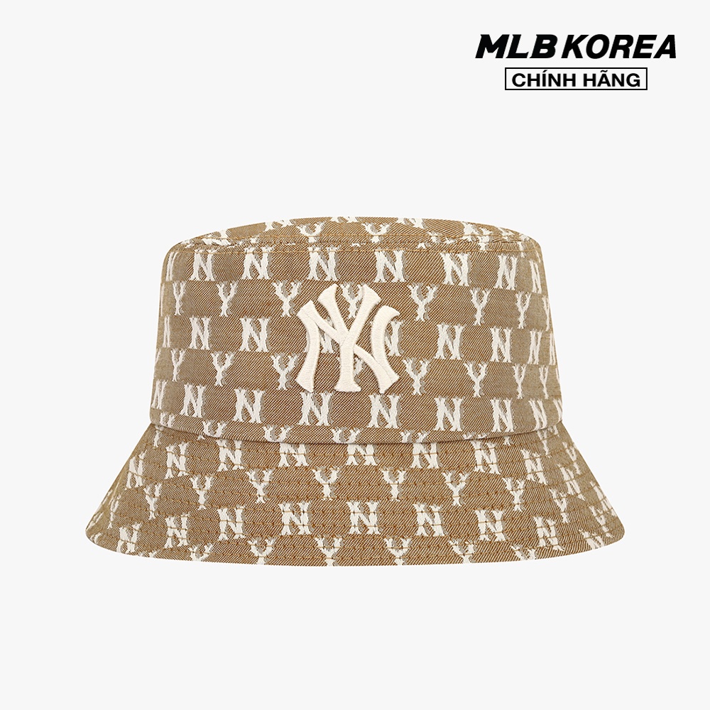 MLB – Nón bucket thời trang Monogram Jacquard 32CPHV111-50B